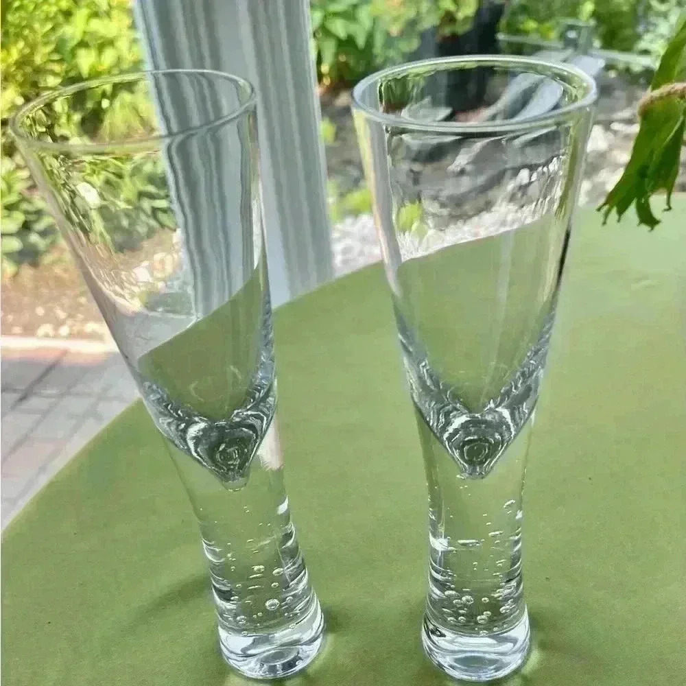 Mysterious rising bubbles / Pair Champagne Cocktail Glass / Sghr

SKU 220109